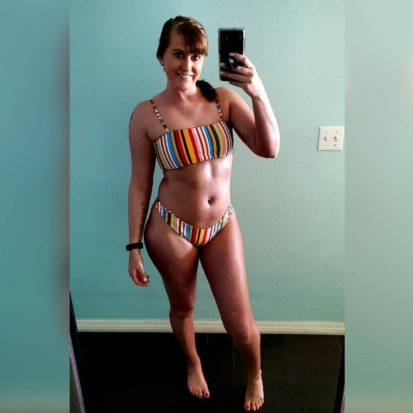 Colorful Thong Bikini - Picture 3 of 3